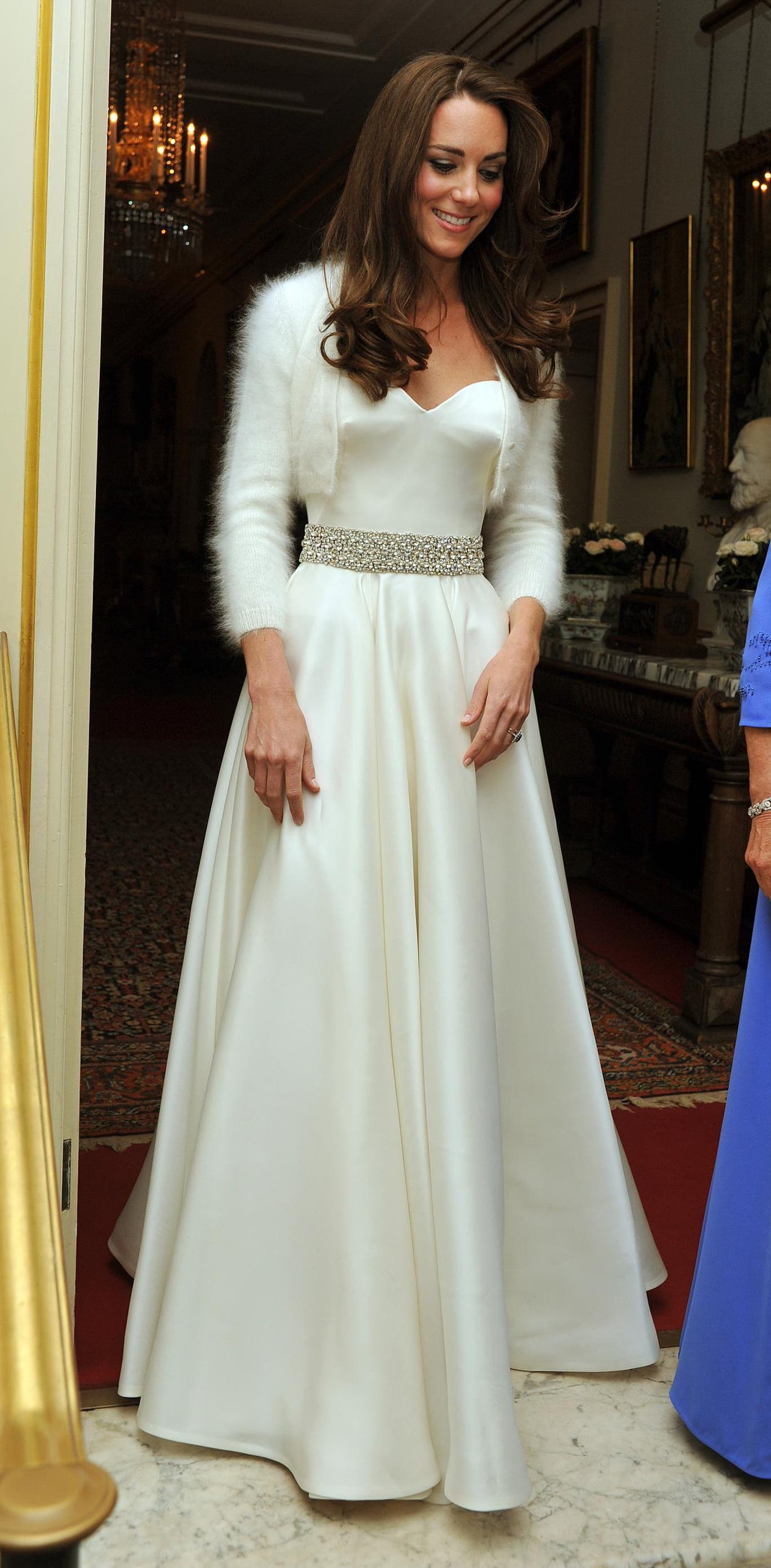 Kate Middleton during her wedding reception