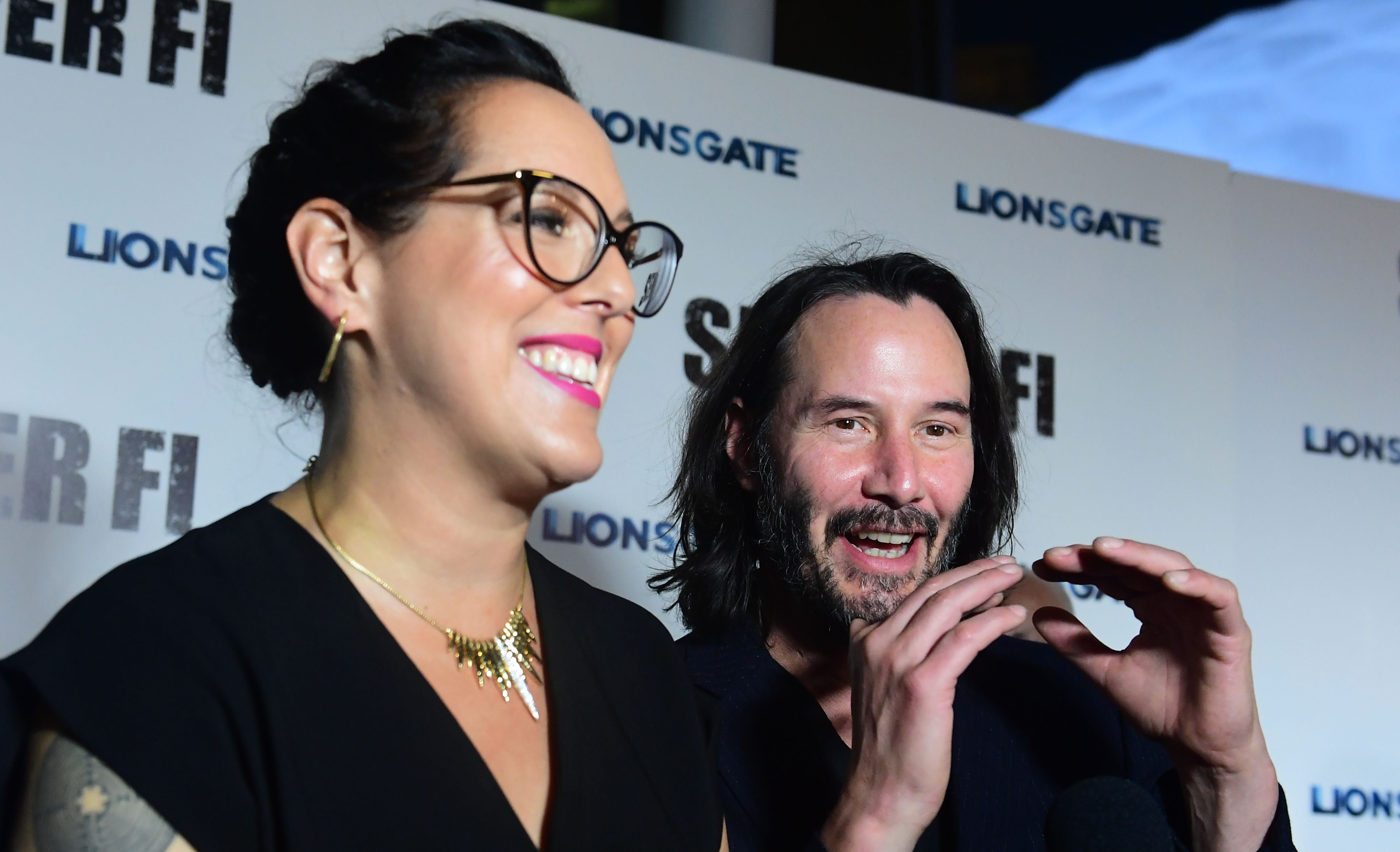 Keanu Reeves y su hermana, la productora Karina Miller, en una proyección especial de ‘Semper Fi’, producida por Miller, en Hollywood el 24 de septiembre de 2019