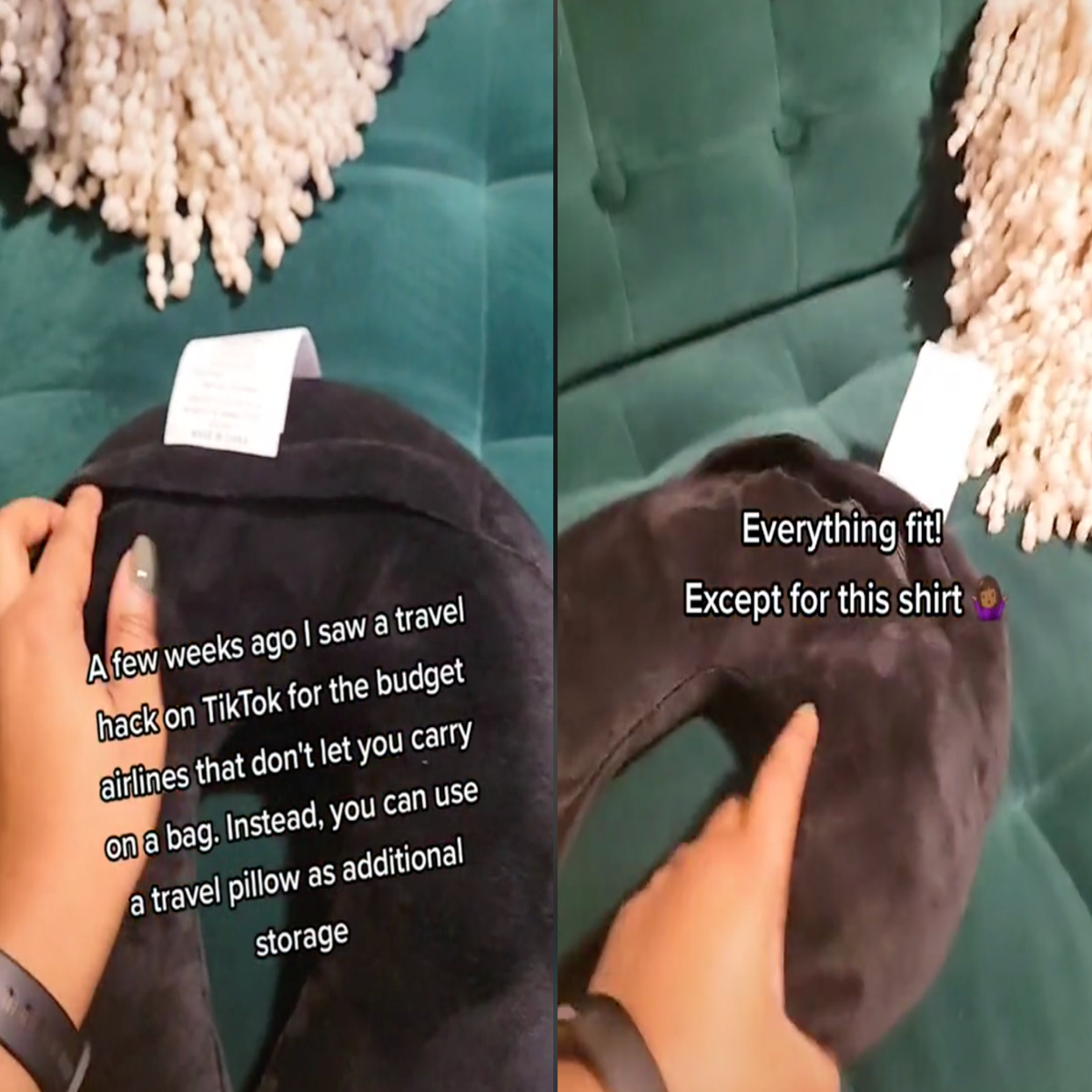 El video de TikTok que muestra cómo toda la vida usamos mal las almohadas  para viaje - LA NACION