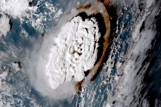 Tonga: Vídeo satelital muestra enorme erupción volcánica que desencadenó tsunami