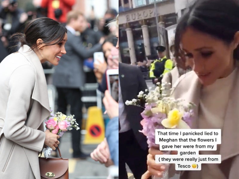 Fan de la realeza revela en TikTok que le mintió a Meghan Markle sobre un ramo de flores que le regaló