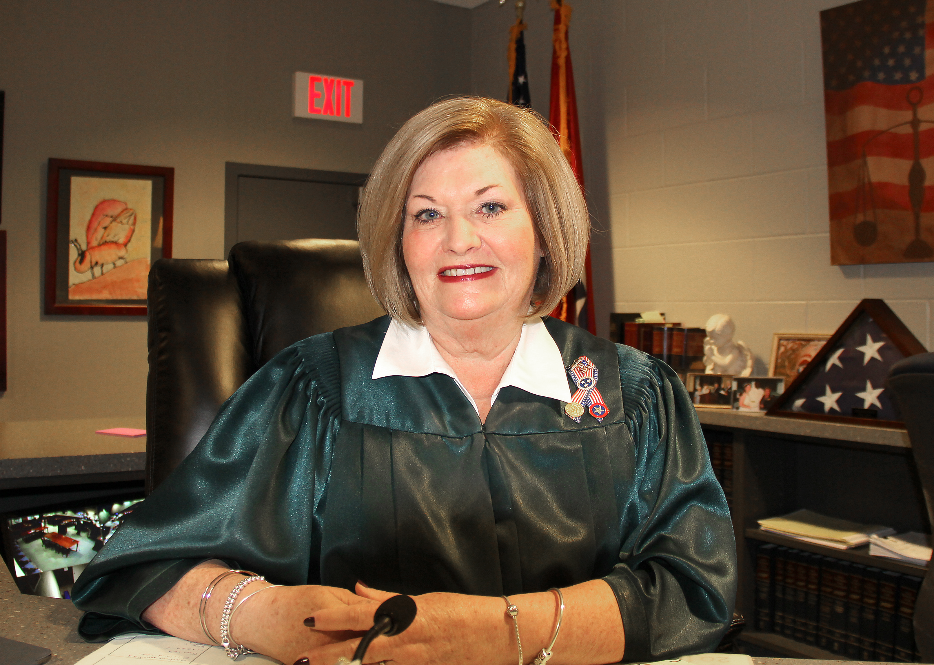 <p>La juez del condado de Rutherford Donna Scott Davenport</p>