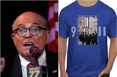 Indignación por las camisetas firmadas por Rudy Giuliani del 9/11 que se venden por $911