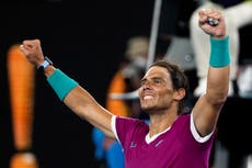 Nadal, a 1 paso del récord tras avanzar a final en Australia