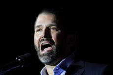 Donald Trump Jr. alienta a camioneros a continuar en el cuarto día de su bloqueo de la frontera de Canadá
