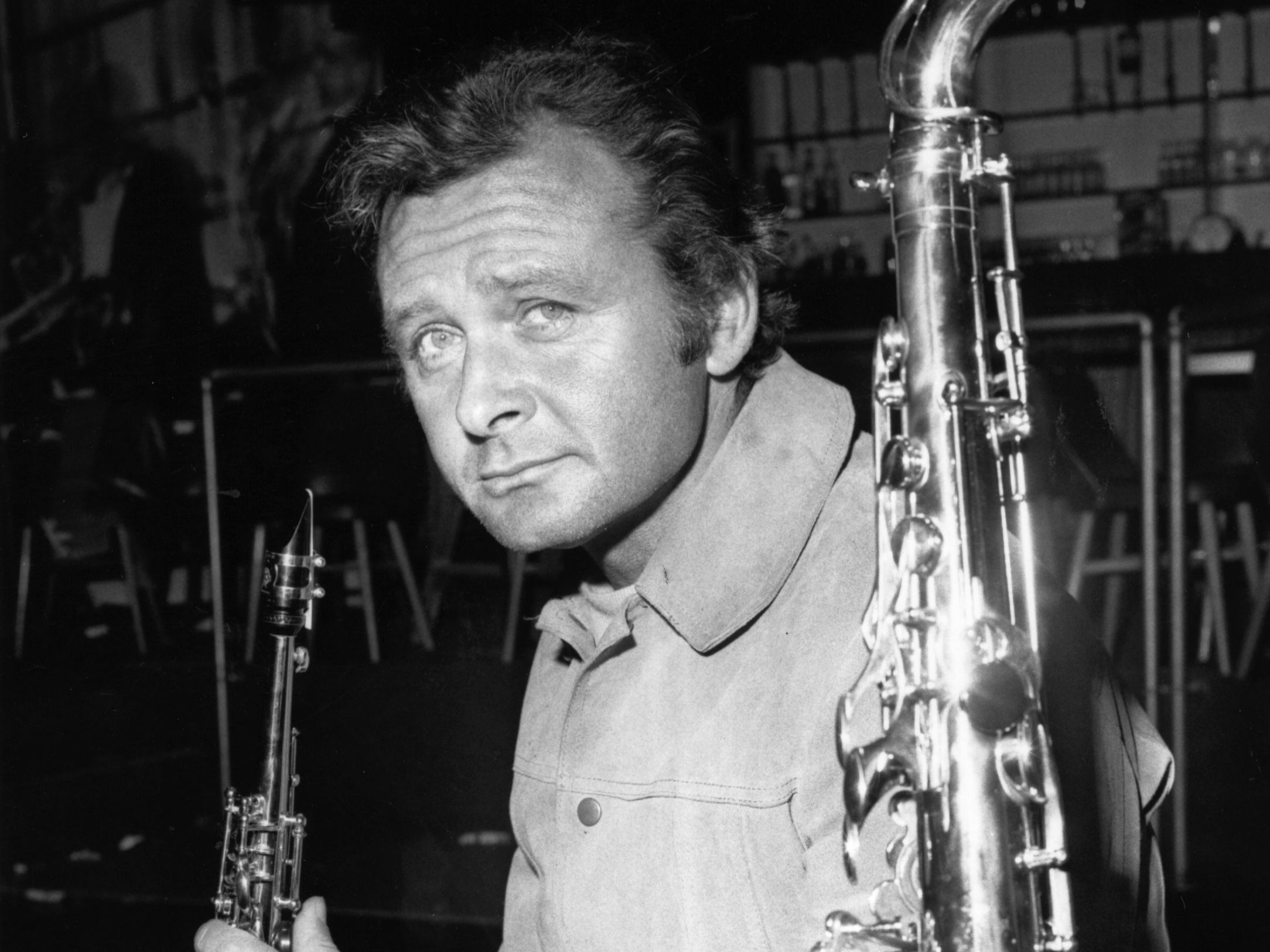 El saxofonista de jazz y compositor Stan Getz, fotografiado en 1969