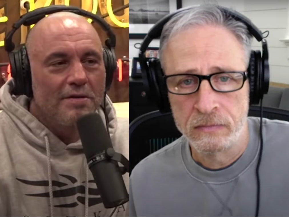 Jon Stewart se pone del lado de Joe Rogan a medida que más artistas abandonan Spotify
