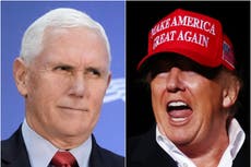 Trump responde a las inusuales críticas de Mike Pence por intento de anular los resultados electorales