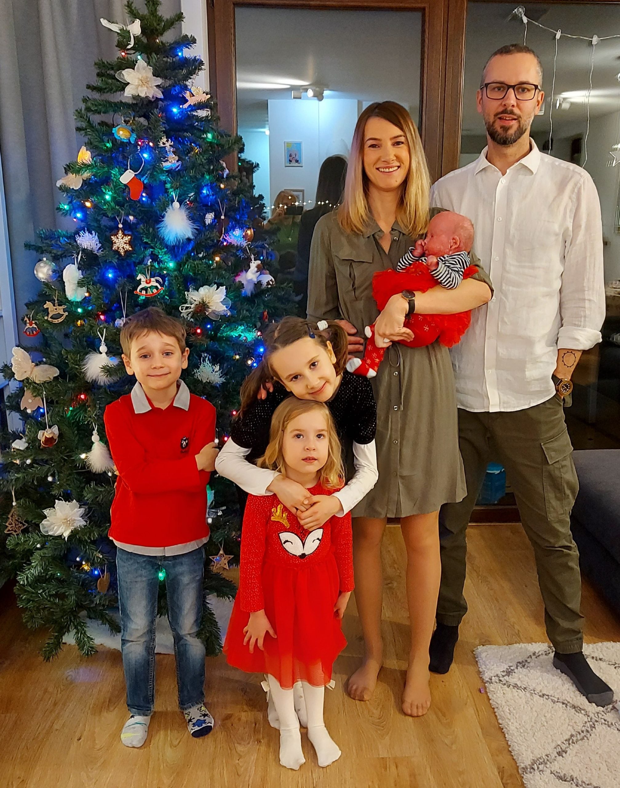 La familia Kadlecik en la Navidad de 2020