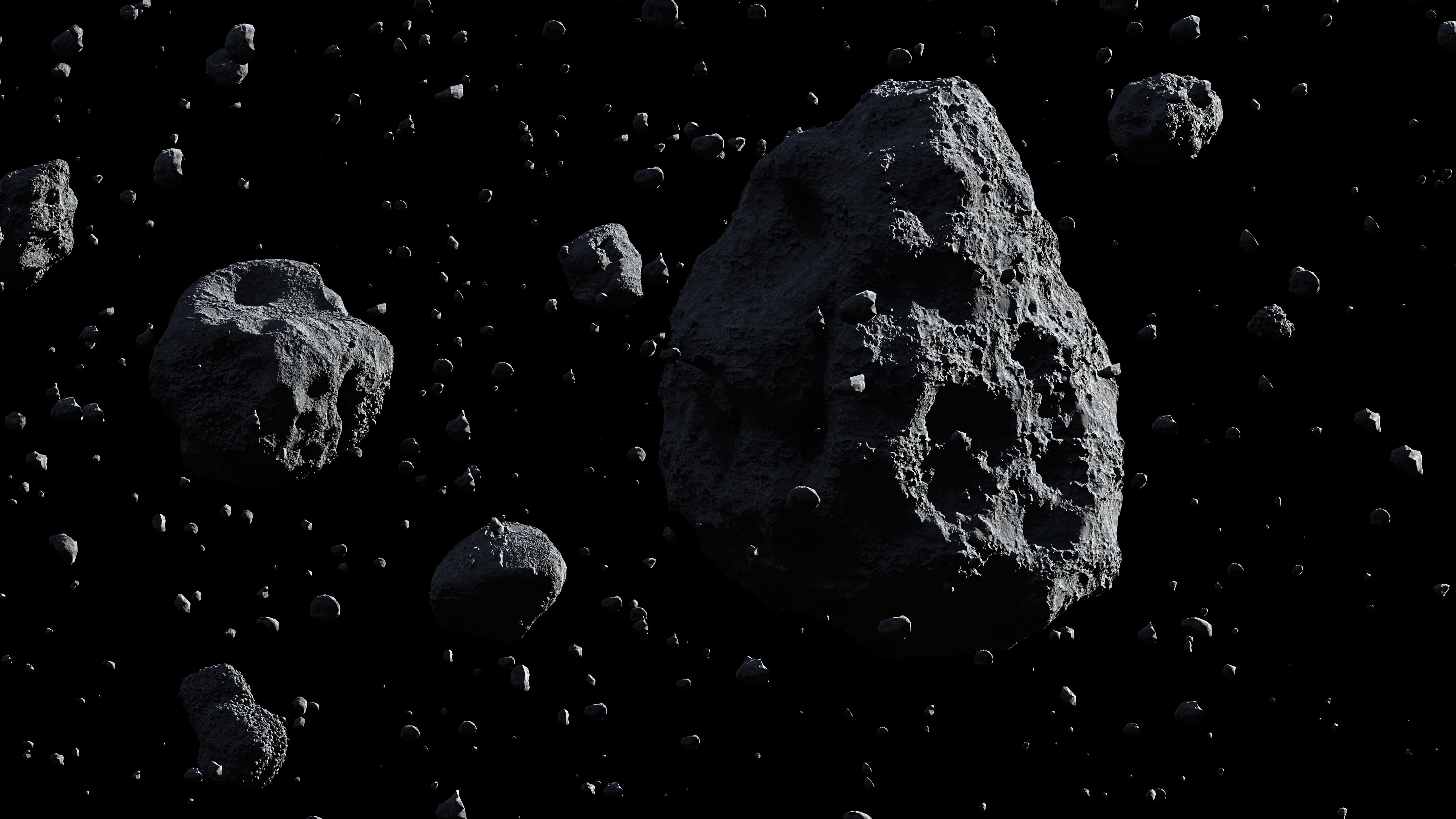 <p>Una concepción artística de los asteroides</p>