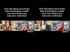Pete Davidson movió a cuadro la veladora de Kim Kardashian antes de una entrevista