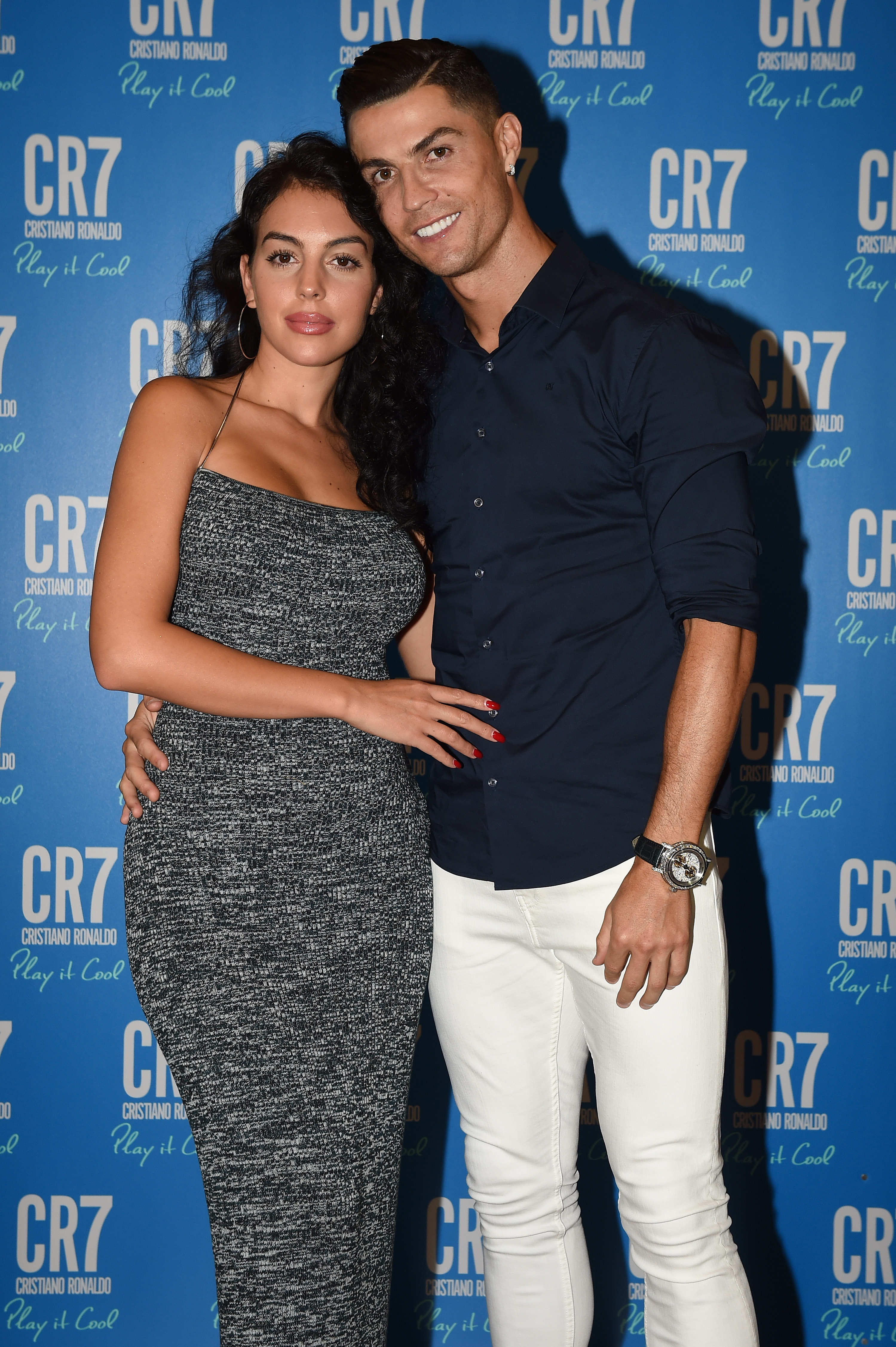 Georgina Rodríguez y Cristiano Ronaldo en un evento el 12 de septiembre de 2019 en Turín, Italia