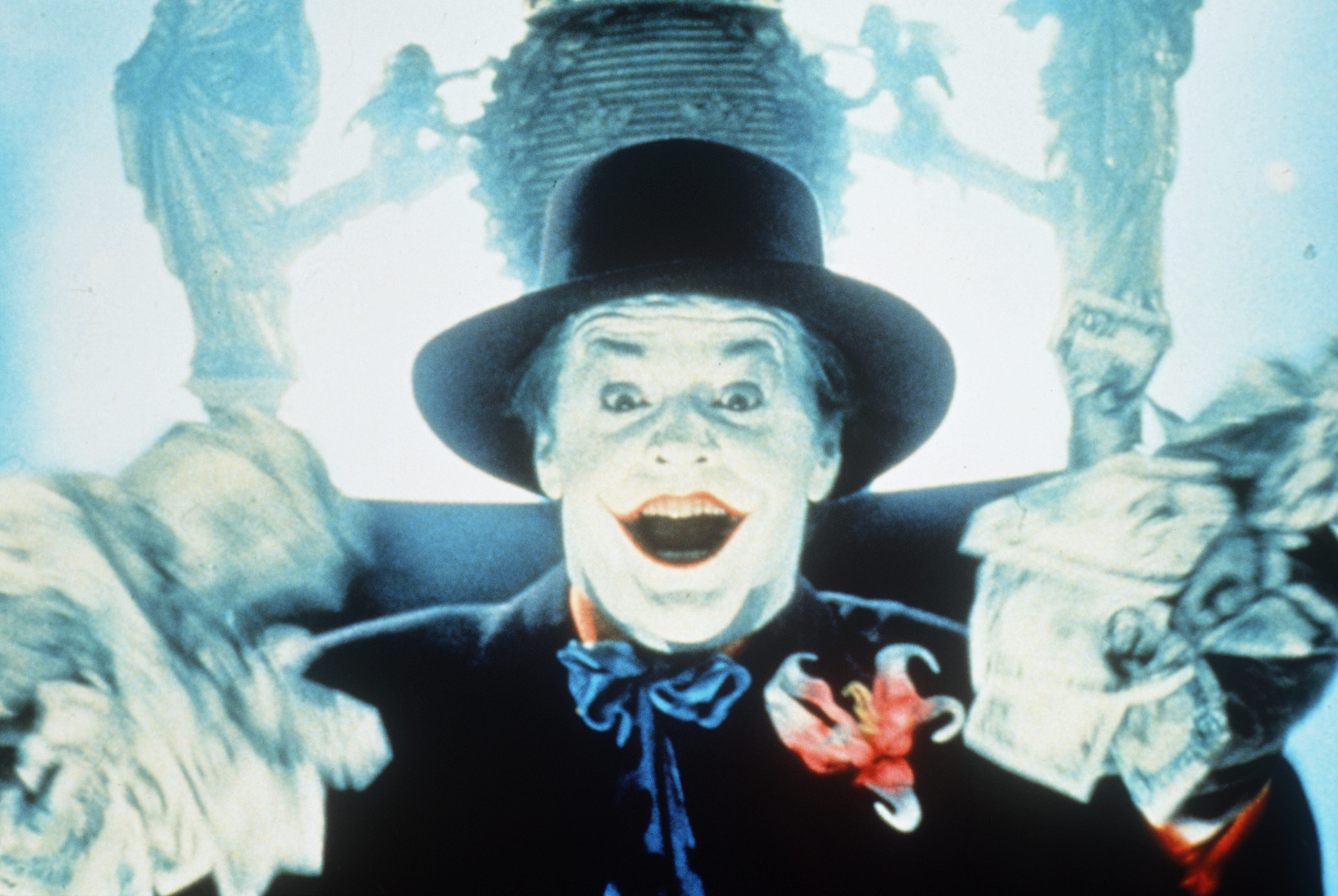 Jack Nicholson como el Guasón en la entrega de Tim Burton de la franquicia en 1989