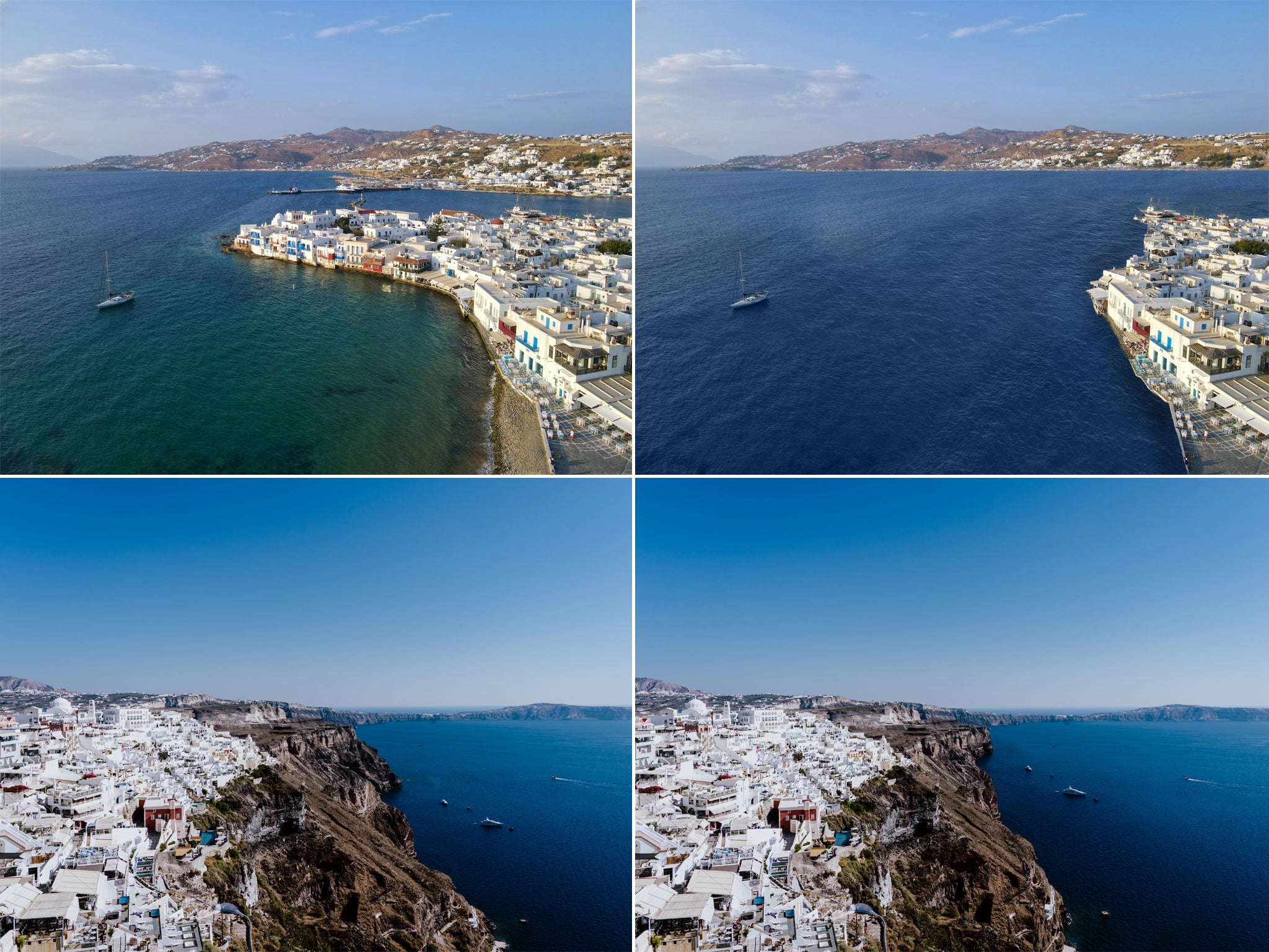 <p>Las imágenes muestran cómo el litoral de Grecia podría cambiar por la erosión a finales de siglo</p>