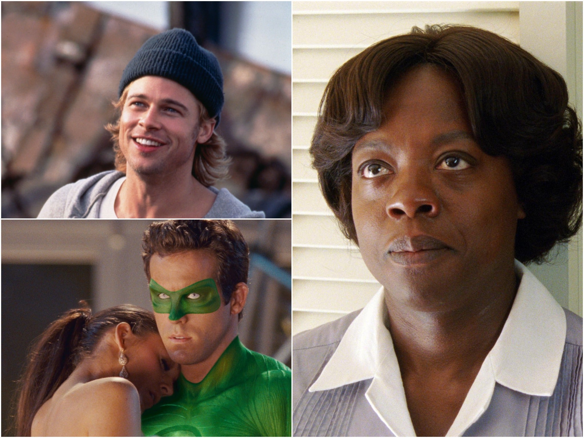 Brad Pitt en ‘The Devil's Own’, Blake Lively y Ryan Reynolds en ‘The Green Lantern’ y Viola Davis en ‘The Help’