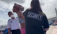 Vídeo muestra los instantes previos de la mujer que saltó por la borda del crucero Carnival