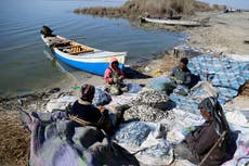Por crisis de agua en Irak, se seca su 2do lago más grande