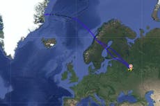 Aerolínea rusa opera vuelo de ocho horas a ninguna parte, se le prohibió la entrada a espacio aéreo canadiense