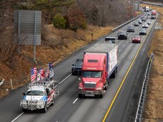 El “Convoy de la Libertad” de camioneros de California rumbo a DC se disuelve tras solo un día de trayecto