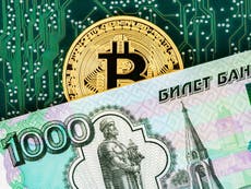 El bitcoin supera al rublo ruso