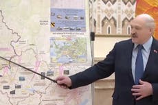 Crisis de Ucrania: Líder de Bielorrusia pudo haber revelado por accidente mapa de invasión rusa en televisión