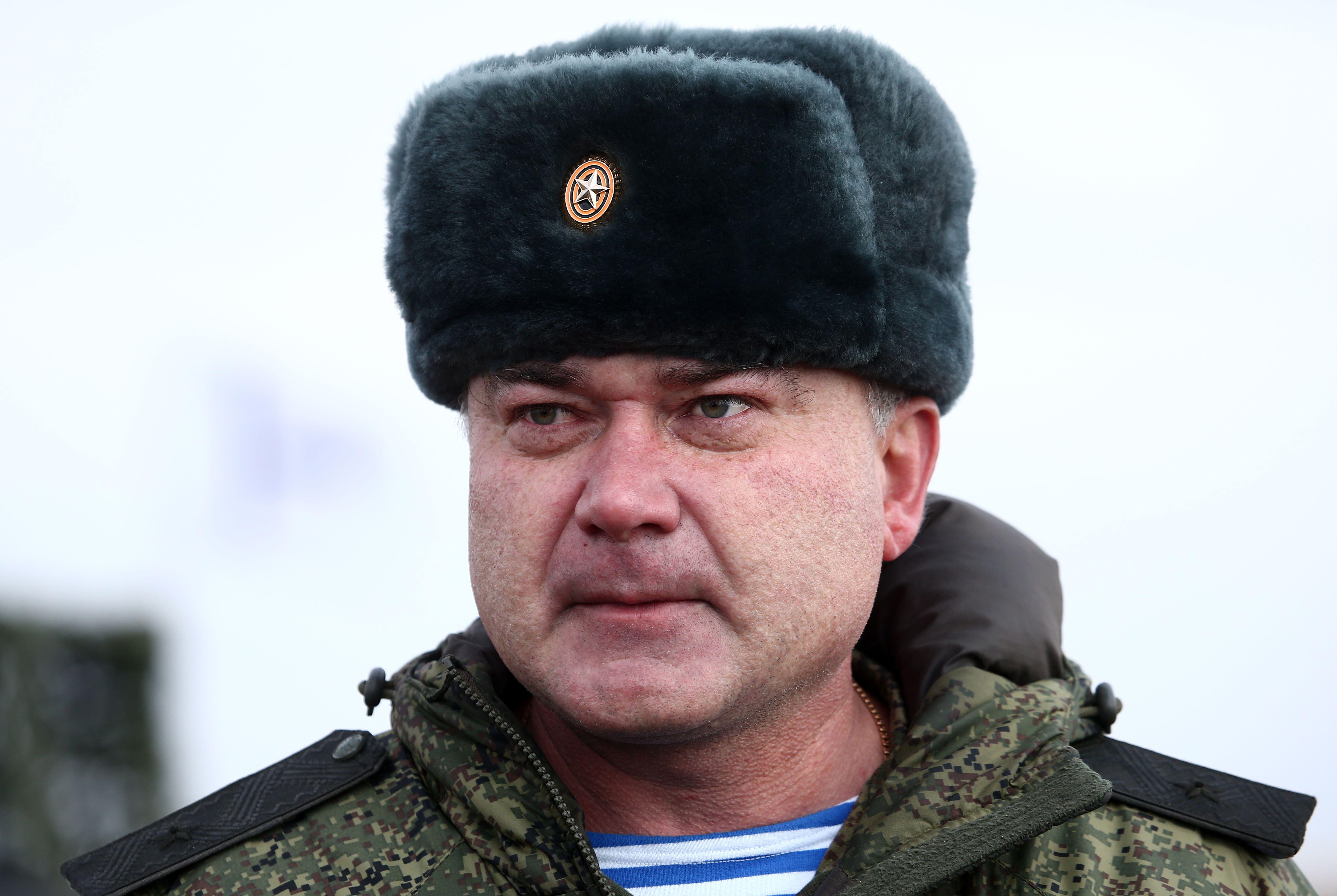 El mayor general Andrei Sukhovetsky