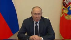 Putin: la operación en Ucrania va de acuerdo a los planes
