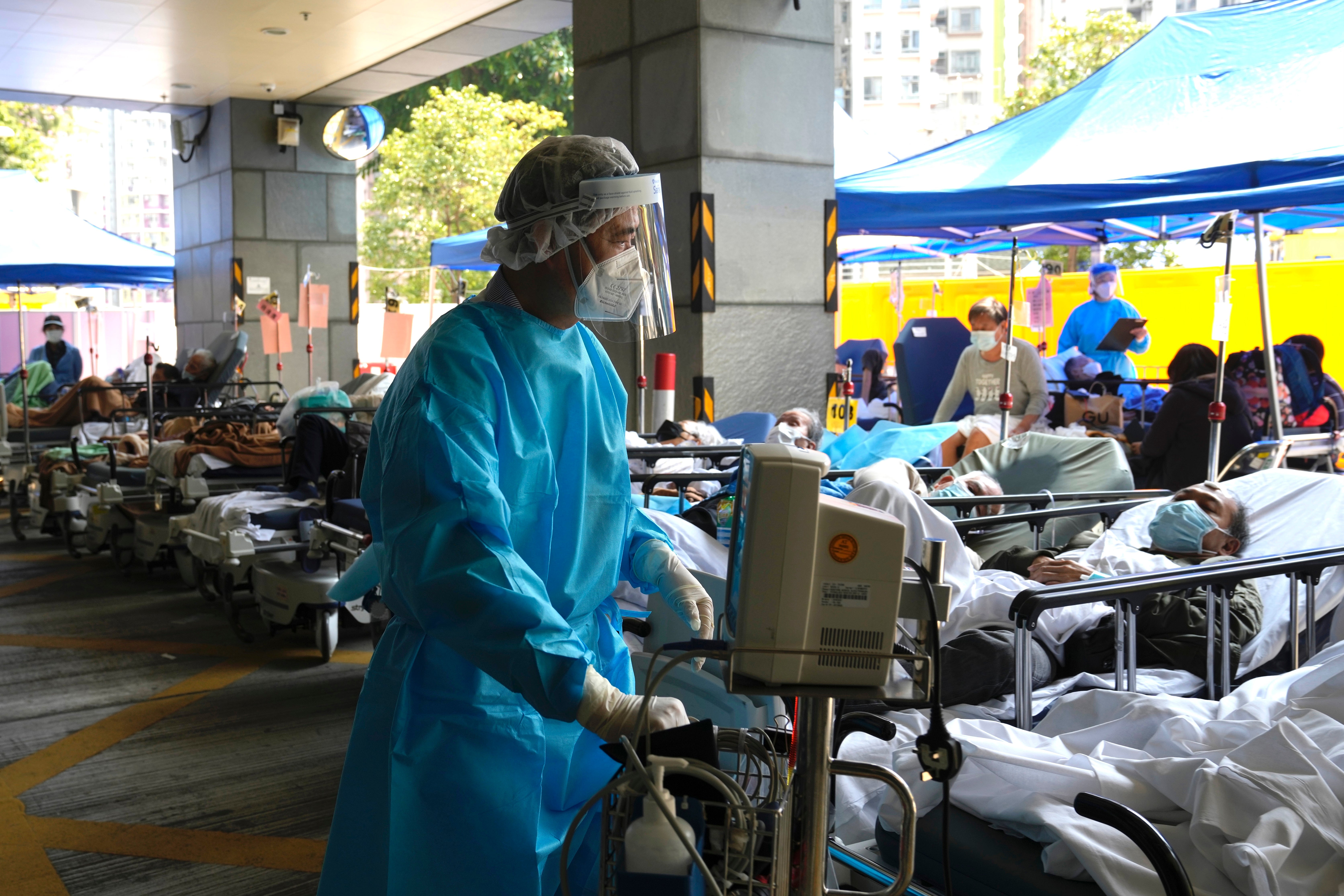 La ómicron ha causado un aumento de casos en Hong Kong