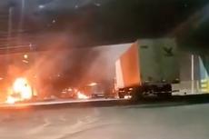 Balaceras, bloqueos y quema de vehículos; así amanecen ciudadanos de Tamaulipas en México