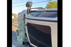 Pete Alonso sobrevive a accidente automovilístico ante la vista de su esposa