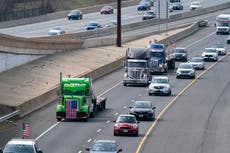 Protesta de camioneros congestiona Washington D.C.