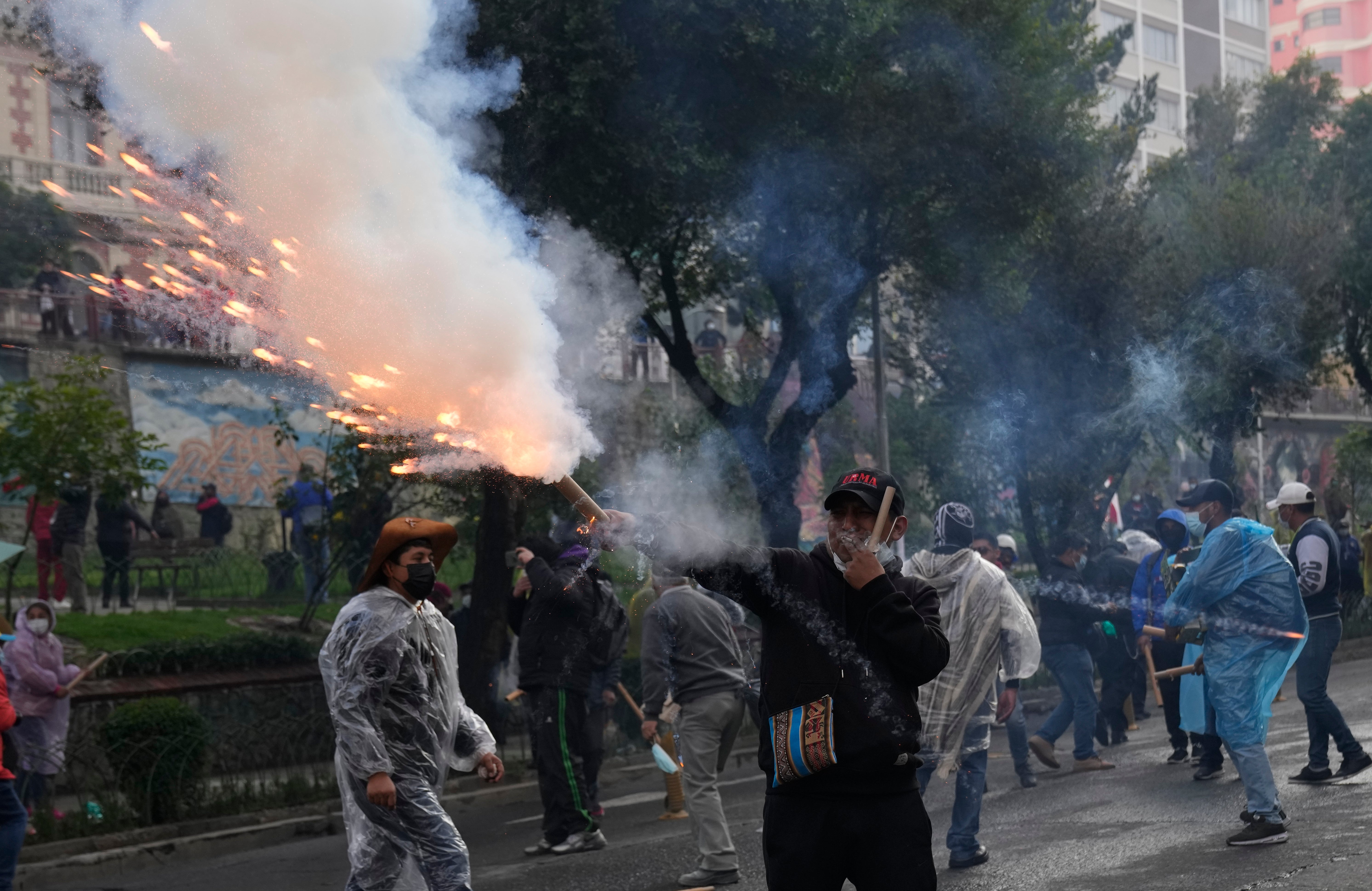 BOLIVIA-MAESTROS PROTESTA
