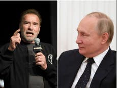 Arnold Schwarzenegger le pide a Vladimir Putin que “detenga esta guerra”