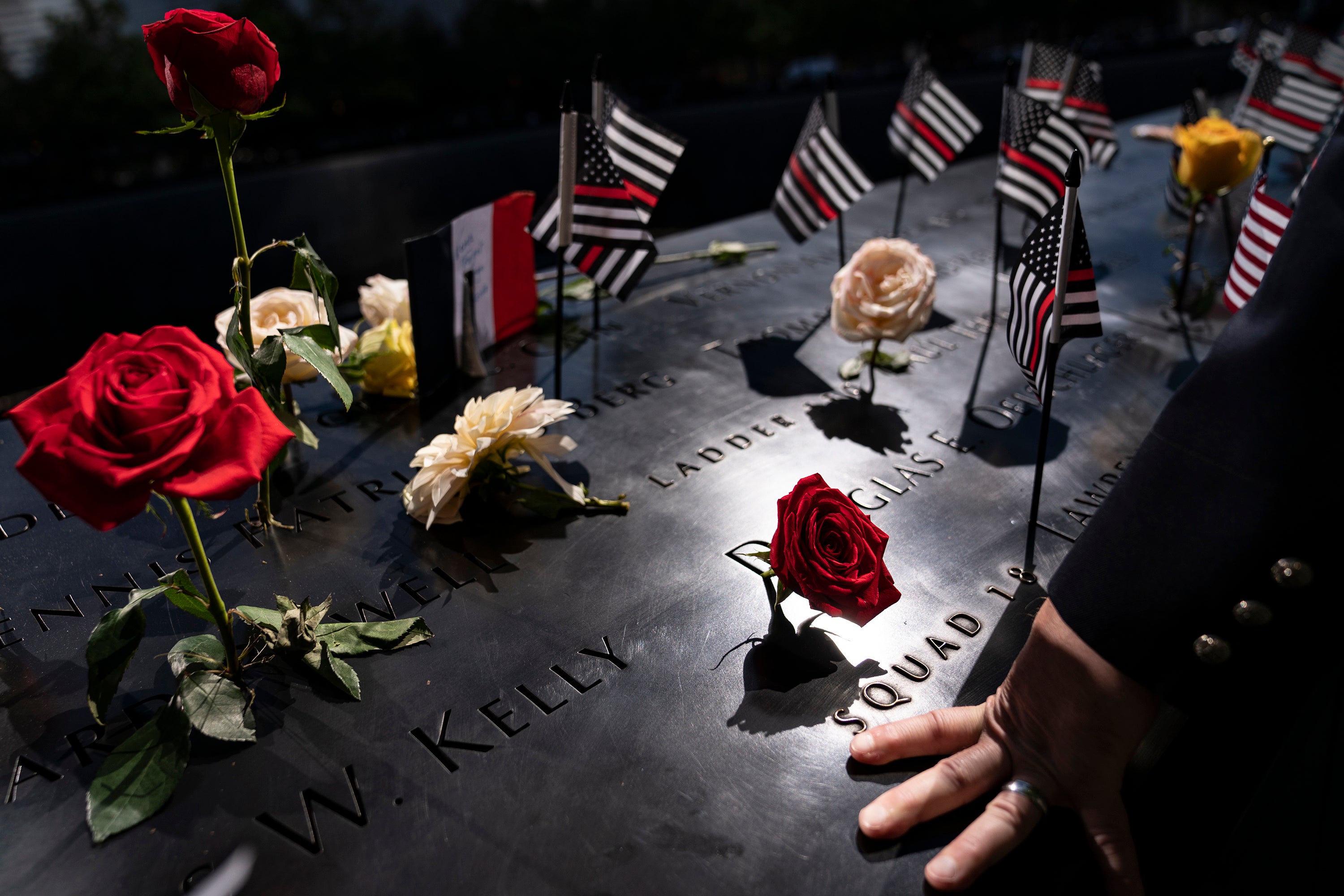 Monumento Nacional al 11-S en Nueva York. Los tres nuevos cuerpos identificados representan las víctimas 1.651, 1.652 y 1.653 de los atentados.