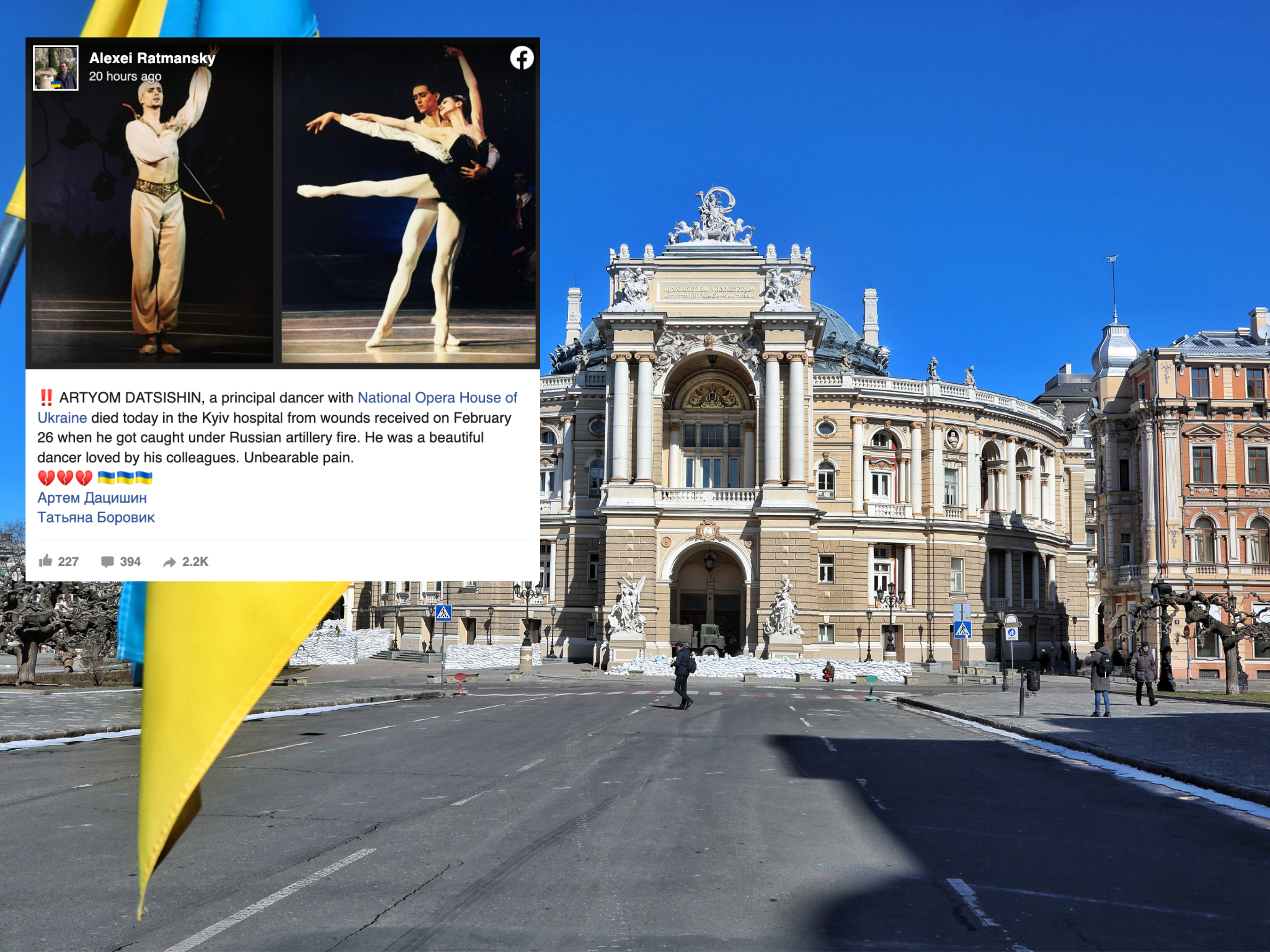 Muerte de Artyom Datshihin: Estrella ucraniana de ballet sucumbe a heridas por bombardeos rusos a los 43 años