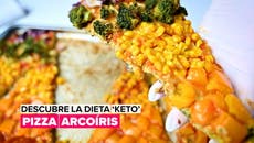 Receta: pizza “keto” de mil colores (y sabores)