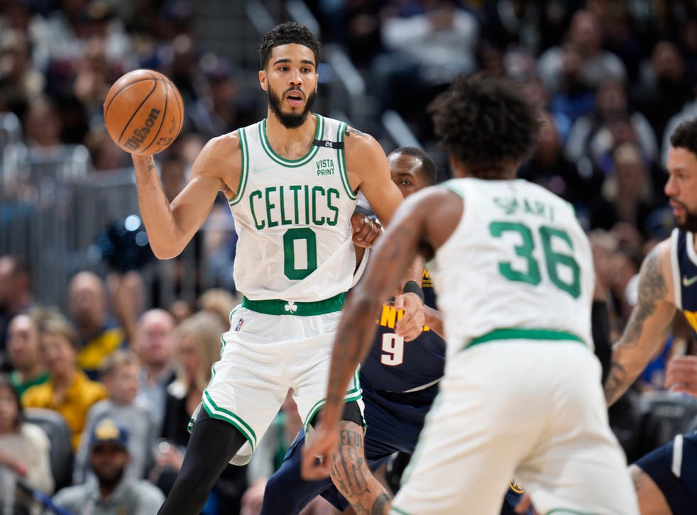 Nuggets no pueden mantener ritmo de Celtics y caen 124104