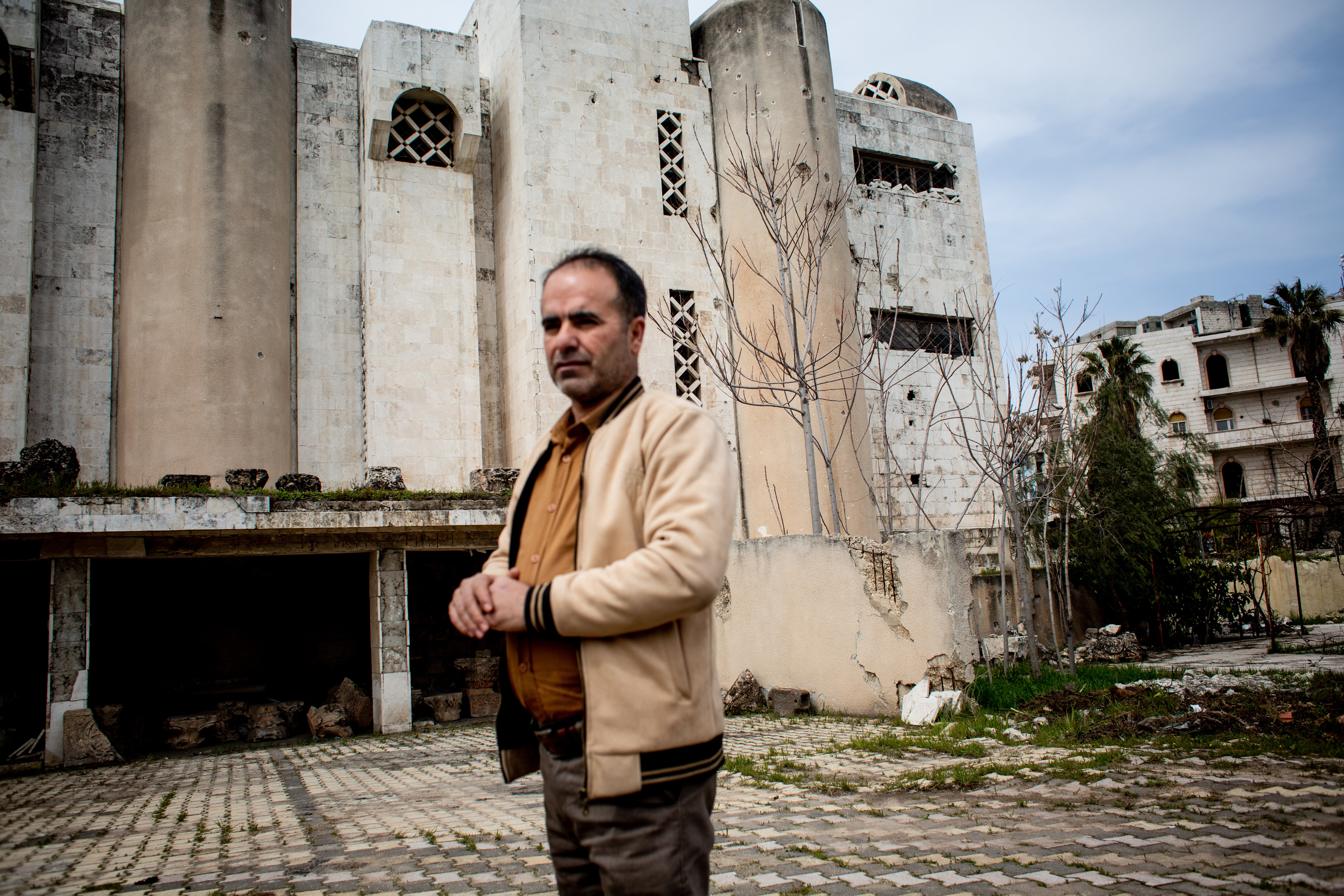 Ayman Nabu, director del Museo de Idlib