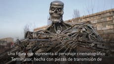 Terminator: la singular advertencia de los ucranianos a los invasores rusos