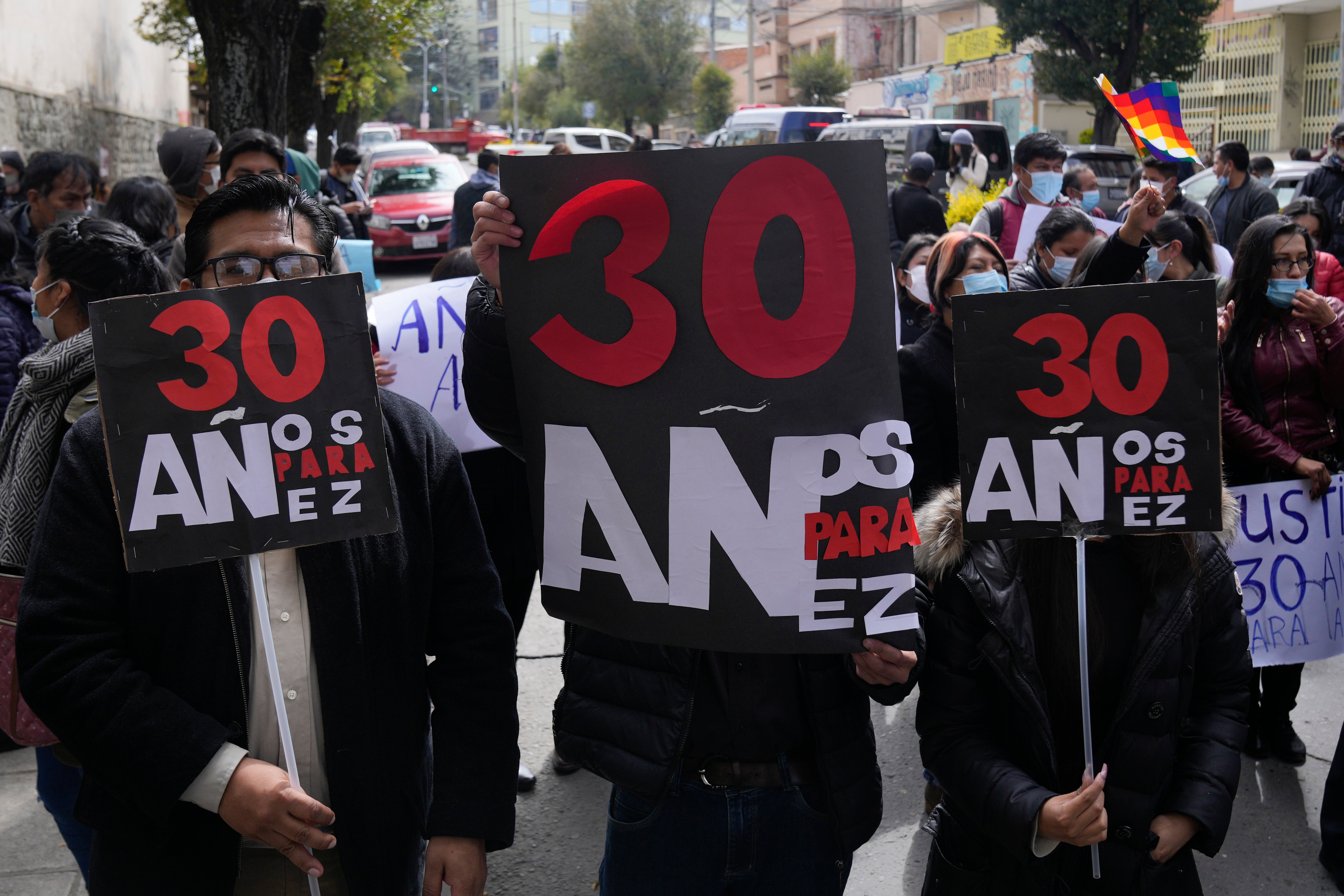 BOLIVIA-EXPRESIDENTA JUICIO