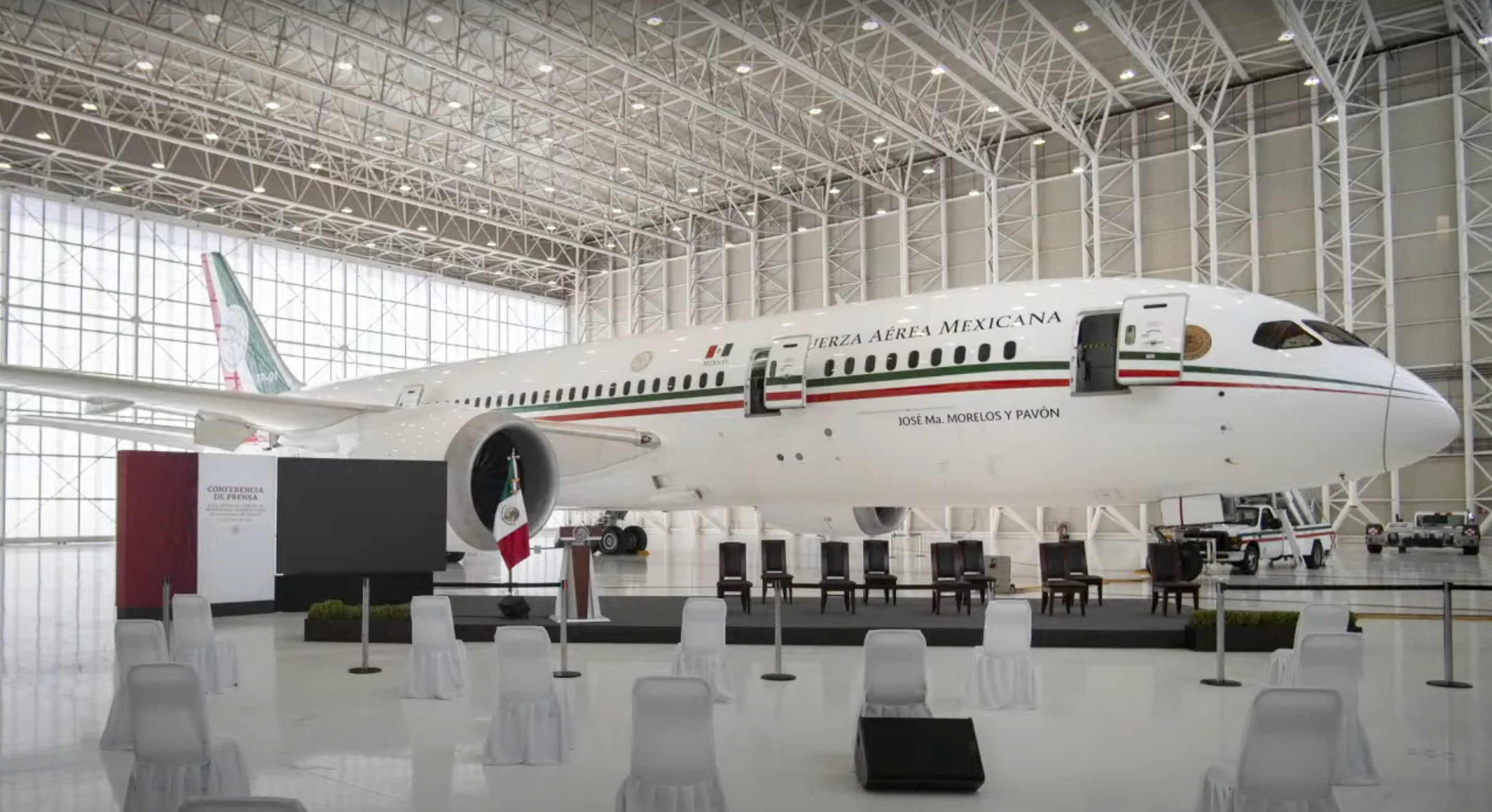 Avión presidencial de México se rentará en bodas y 15 años para pagar su mantenimiento
