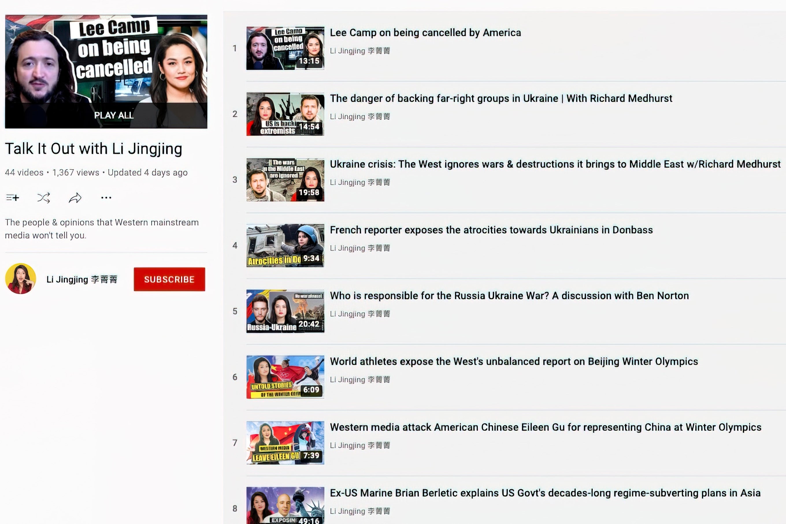 REDES SOCIALES PROPAGANDA CHINA