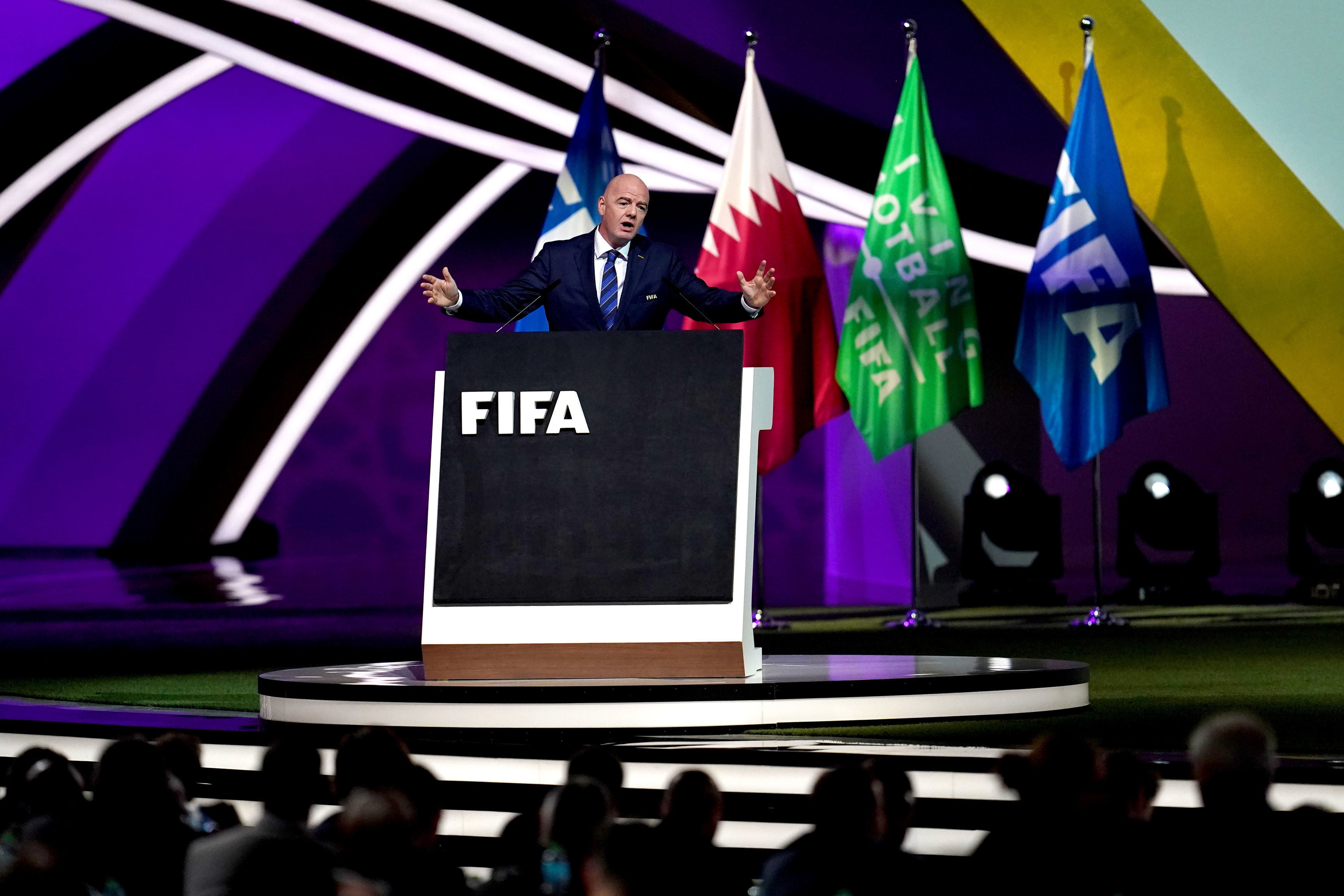 El presidente de la FIFA, Gianni Infantino, declaró que el país anfitrión ha tomado pasos importantes hacia la mejora de su historial de derechos humanos