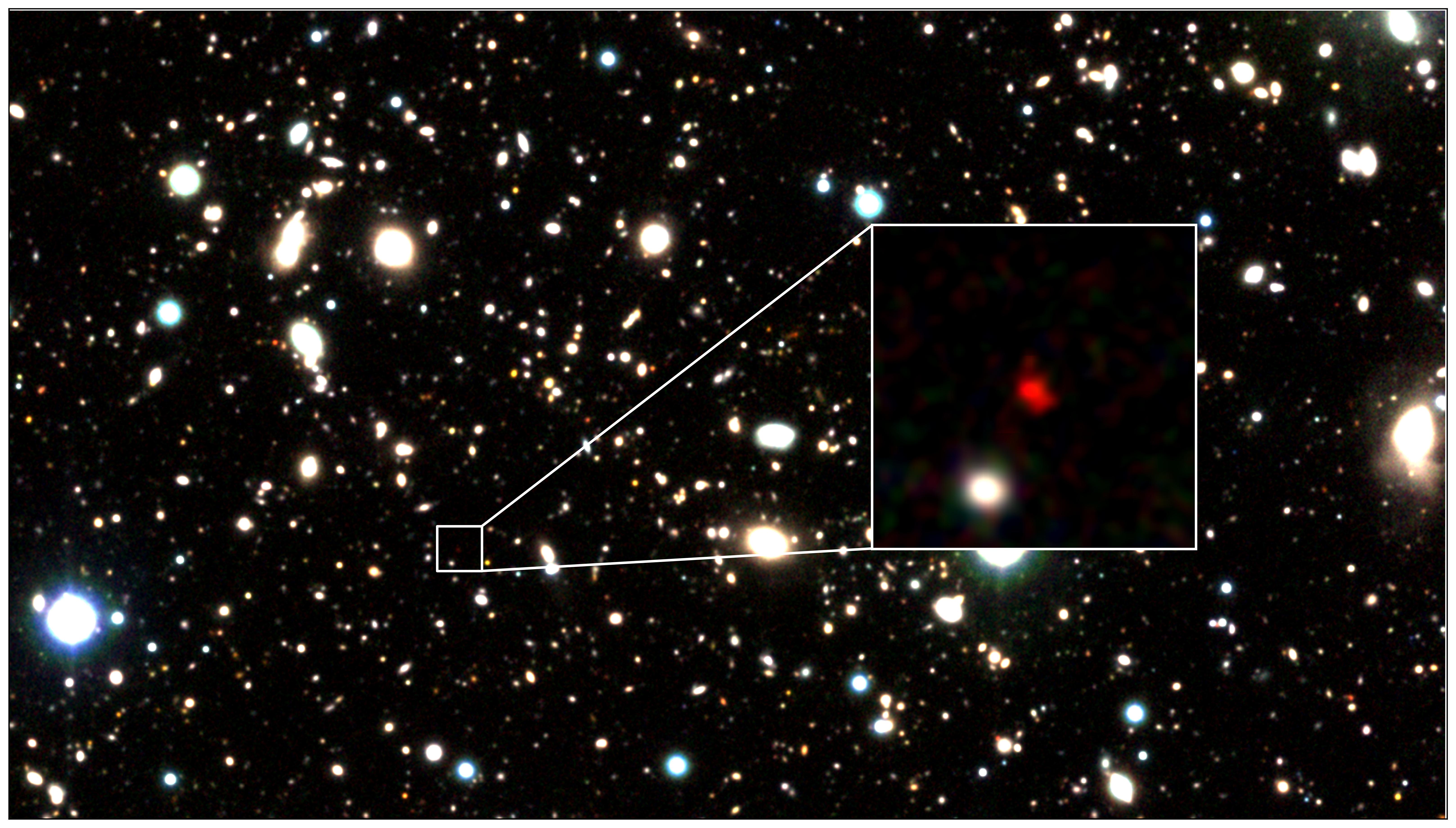 Imagen ampliada de la “galaxia”