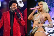 The Weeknd y Doja Cat principales finalistas a los Billboard