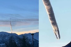 Nube con forma de gusano sobre montaña de Alaska provoca una investigación policial