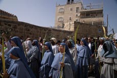 Miles de peregrinos participan en Domingo de Ramos en Israel