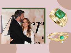 ¿Te gustó el espectacular diamante verde de compromiso de Jennifer López? Evaluamos estos anillos similares
