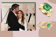 ¿Te gustó el espectacular diamante verde de compromiso de Jennifer López? Evaluamos estos anillos similares
