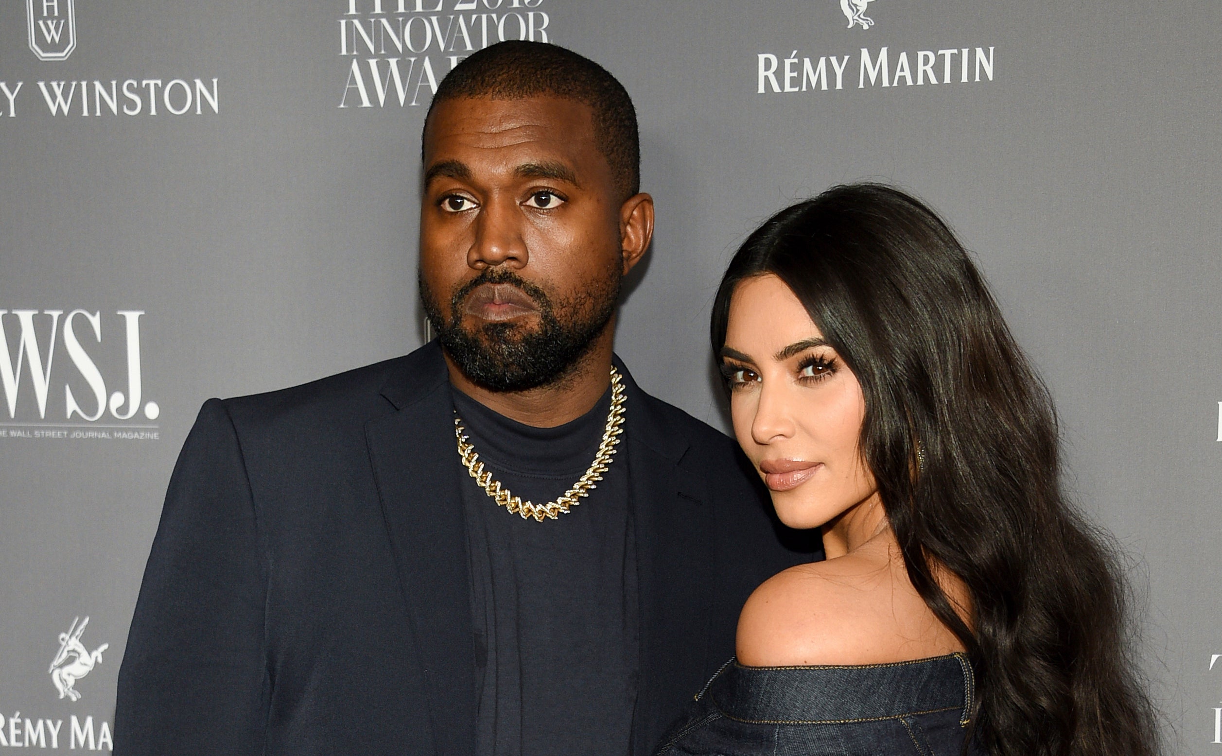 Kanye West y Kim Kardashian asisten a los premios WSJ Magazine Innovator Awards en noviembre de 2019, en Nueva York